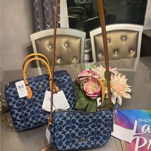 Coach Denim Kailey Shoulder Crossbody Bag